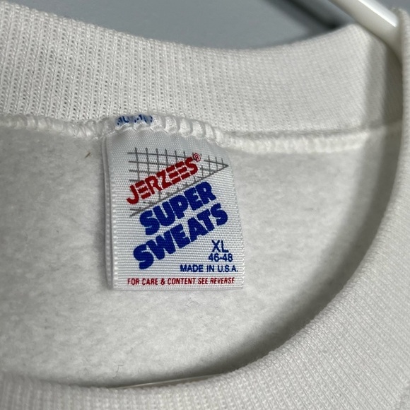 DEADSTOCK Vintage ‘80s Sweatshirt Pull over Jerzees Newton’s Apple - Picture 6 of 7